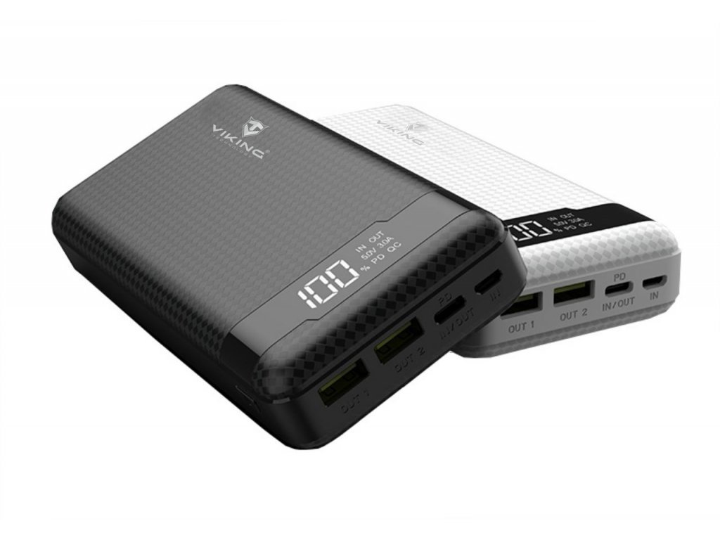 Power banka Viking PN-963PD, QC3.0, 20000 mAh, čierna
