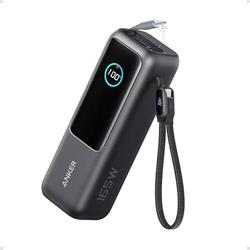 Powerbank Anker 25000 mAh, 165 W s káblom USB-C sivá