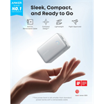 Powerbank Anker Nano 10000mAh, 45W s káblom USB-C biela