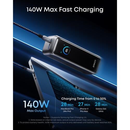 Powerbank Anker Prime 20000mAh, 220W, čierna