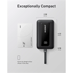 Powerbank Anker Zolo 10000mAh, 30W s káblom USB-C čierna