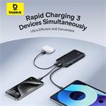Powerbank Baseus Bipow 2 10000mAh 20W s káblom USB-C čierna
