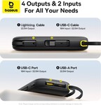 Powerbank Baseus EnerFill FC31 10000mAh, 22,5W, USB-C a Lightning kábel