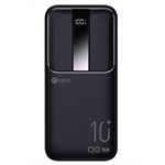 Powerbank C-tech 10000mAh, Li-Pol, 22,5W, USB-C/USB-A/micro USB