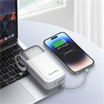 Powerbank ColorWay 30 000 mAh, 1x USB QC3.0/ USB-C/ Lightning/ 22,5 W/ biela