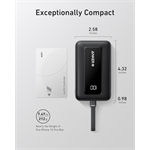 Powerbanka Anker Zolo 10000mAh, 30W s kabelem USB-C černá