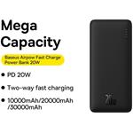 Powerbanka Baseus Airpow 30000mAh, 20W černá