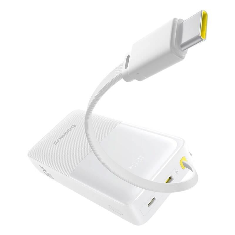 Powerbanka Baseus Bipow 2 20000mAh 20W s kabelem USB-C bílá