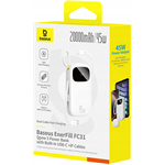 Powerbanka Baseus EnerFill FC31 Qpow 3 20000mAh, 45W, s kabelem USB-C a Lightning bílá
