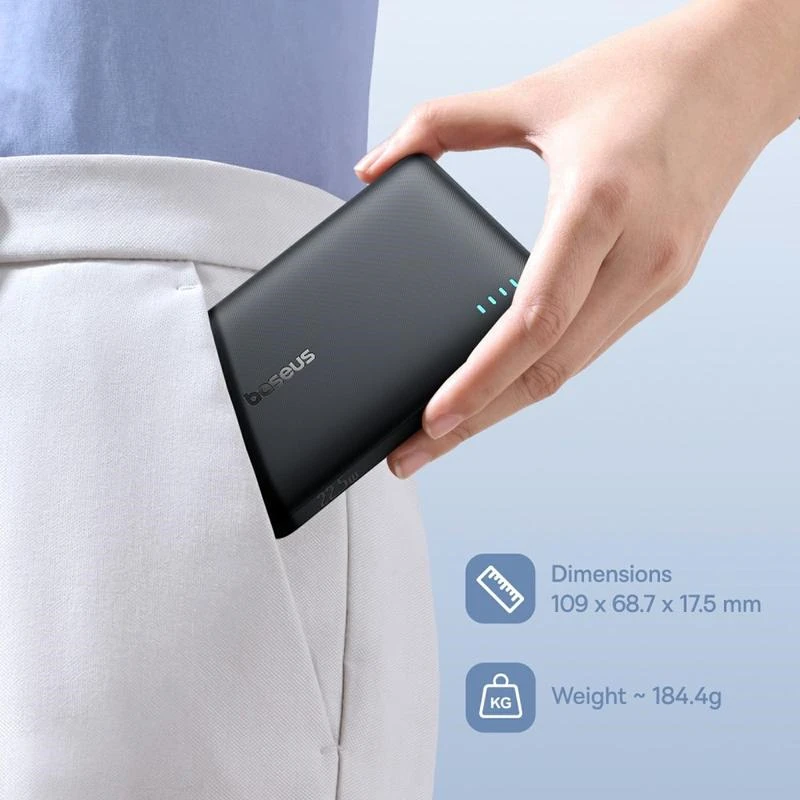 Powerbanka Baseus EnerFill FP21 10000mAh, 22,5W černá