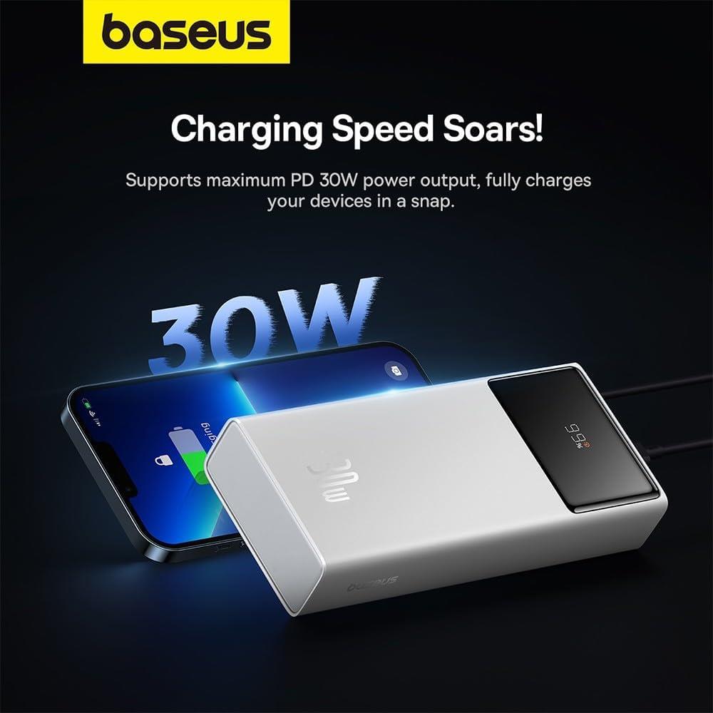 Powerbanka Baseus Star-Lord 20000mAh, 30W bílá