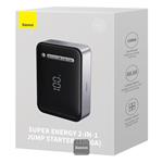 Powerbanka Baseus Super Energy 8000mAh, se startovacími kabely a kompresorem černá