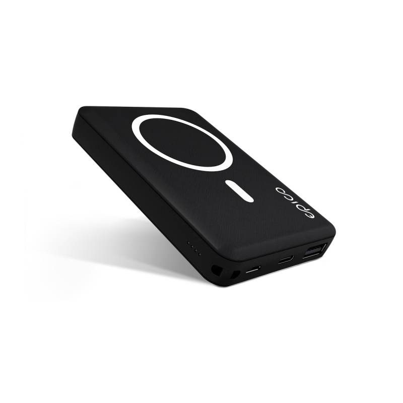 Powerbanka Epico 5000 mAh s podporou pripojenia MagSafe - čierna