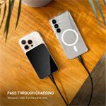 Powerbanka FIXED MagZen 10 Crystal s  Qi2 a MagSafe, 10 000 mAh, černá