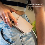 Powerbanka FIXED MagZen 5 Crystal s Qi2 a MagSafe, 5 000 mAh, černá