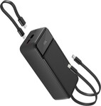 Powerbanka Spello ForcePack 30000mAh SP31 | s 3 integrovanými káblami | čierna | 4 výstupy | režim nízkeho výkonu