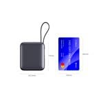 Powerbanka Swissten 10 000 mAh s káblami, strieborná
