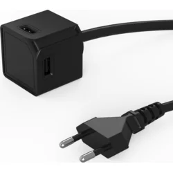 Powercube USBcube Extended 3A 1,5m - Černá 8719186026484 - Kabely + redukce