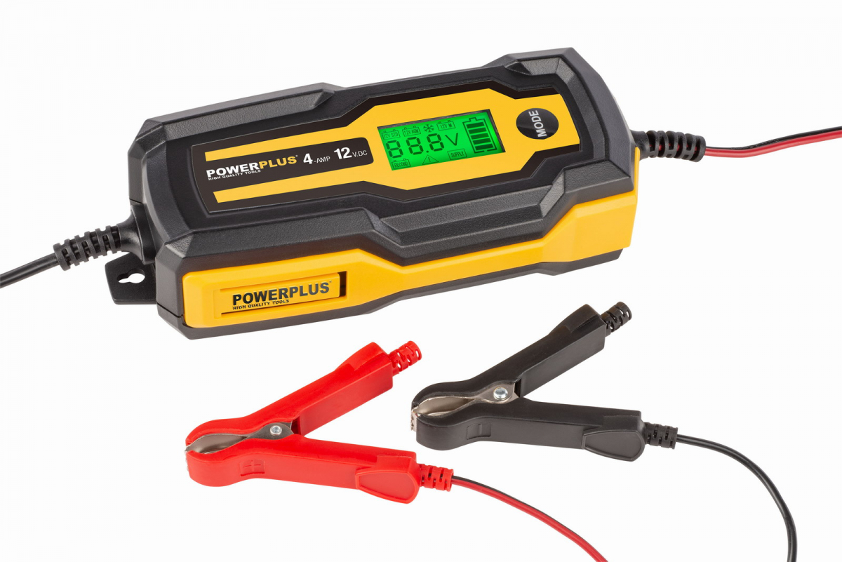 Powerplus POWX4203 - Automatická nabíjačka batérií 70W / 4A / 120Ah