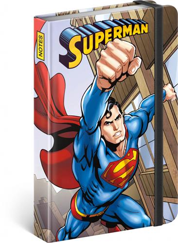 Poznámky Superman - Deň skazy, linajkované, 11 × 16 cm