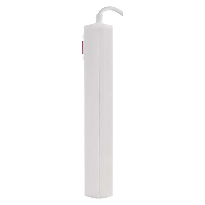 Predlžovací kábel Emos 2 m / 3 zásuvky / s vypínačom / biely / 1×USB-A + 1×USB-C / 1,5 mm2