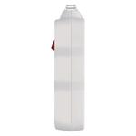 Predlžovací kábel Emos 3 m / 2 zásuvky / s vypínačom / biely / PVC / 1 mm2
