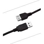 Predlžovací kábel PremiumCord USB 2.0, A-A, 2 m, čierny