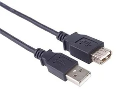 Predlžovací kábel PremiumCord USB 2.0, A-A, 5 m, čierny