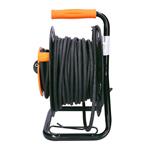 Predlžovací kábel s bubnom Solight, 1 zásuvka, vonkajší, 25 m gumový kábel, 3x 1,5 mm2, IP44
