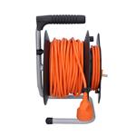Predlžovací kábel Solight, 1 zásuvka, 25 m, oranžový kábel, 3x 1,5 mm2