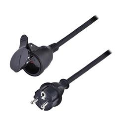 Predlžovací kábel Solight 10 m, 1 zásuvka IP44, 3 x 2,5 mm2, gumovo-neoprénový kábel H07RN-F
