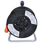Predlžovací kábel Solight, 4 zásuvky, 25 m, oranžový kábel, 3x 1,5 mm2