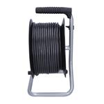 Predlžovací kábel Solight, 4 zásuvky, 50 m, čierny kábel, 3x 1,5 mm2
