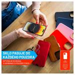 Prémiové ochranné tvrdené sklo FIXED Armor s aplikátorom pre Apple iPhone 15 Plus, čierne