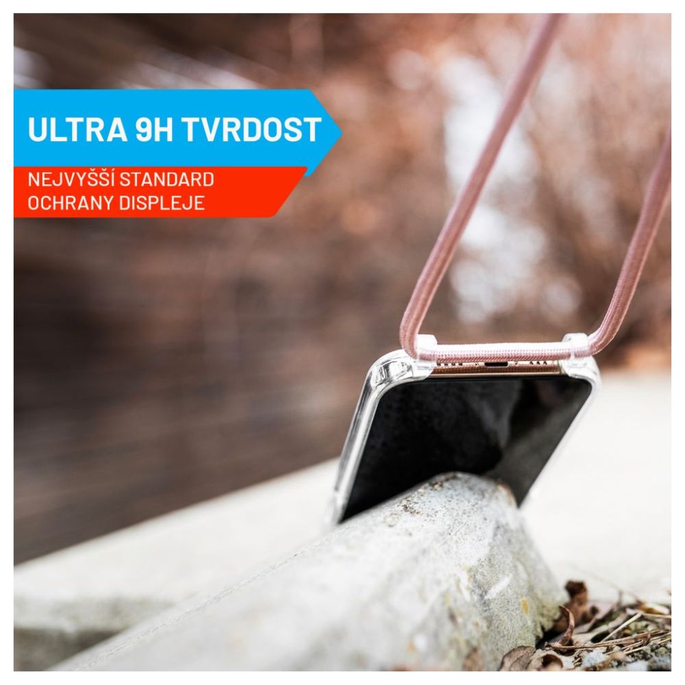 Prémiové ochranné tvrdené sklo FIXED Armor s aplikátorom pre Apple iPhone 15 Pro, čierne