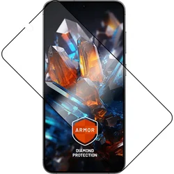 Prémiové ochranné tvrdené sklo FIXED Armor s aplikátorom pre Samsung Galaxy S24, čierne
