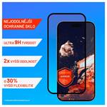 Prémiové ochranné tvrzené sklo FIXED Armor s aplikátorem pro Apple iPhone 15, černé