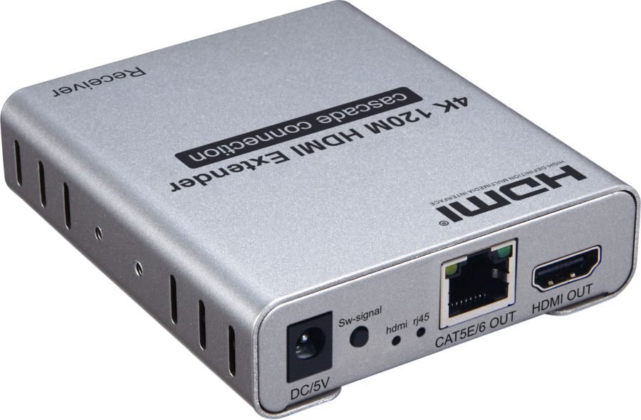 PremiumCord 4K HDMI kaskádovacia extender 120m cez Cat5/6, bez oneskorenia khext120-5