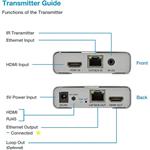 PremiumCord 4K HDMI kaskádovacia extender 120m cez Cat5/6, bez oneskorenia khext120-5