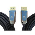 PremiumCord 8K Optický DisplayPort 1.4 přípojný kabel M/M, zlacené konekt. 30m