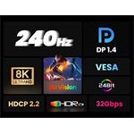 PremiumCord 8K optický kábel DisplayPort 1.4 M/M, pozlátený konektor 20 m