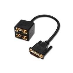 PremiumCord Adapter DVI-I (24+5) male => 2x VGA DB15HD female