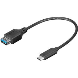 PremiumCord Adaptér USB-C/male - USB 3.0 A/female,OTG,0,2m kur31-01