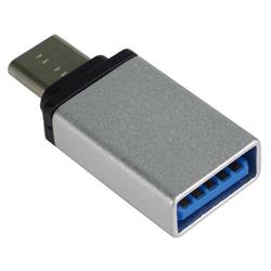 PremiumCord Adaptér USB-C/male - USB3.0 A/female, stříbrný, OTG