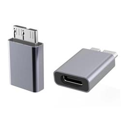 PremiumCord Aluminium USB C female - USB3.0 Micro B Male adaptér