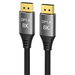 PremiumCord DisplayPort 1.4 přípojný kabel 32,4Gbit/s, rozlišení 8K, kovové a zlacené konektory, 1,5m