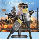PremiumCord DisplayPort 1.4 přípojný kabel 32,4Gbit/s, rozlišení 8K, kovové a zlacené konektory, 9m