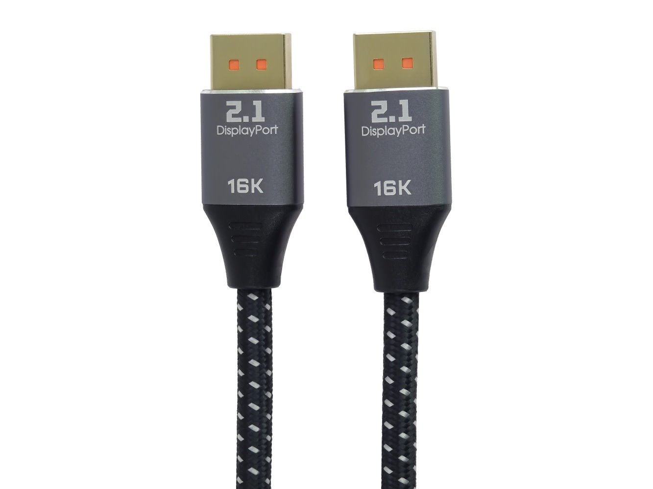 PremiumCord DisplayPort 2.1 kabel, 16K@60Hz,8K@120Hz,4K@240Hz,165Hz,144Hz kovové a zlacené konektory, 2m