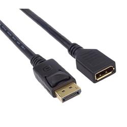 PremiumCord DisplayPort prodlužovací kabel M/F 2m kportmf1-02 - Kabely + redukce