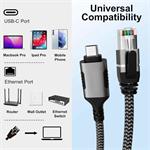 PremiumCord Ethernetový kabel USB-C -> LAN RJ45 10/100/1000 MBIT délka 1m